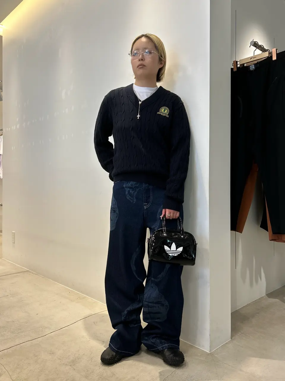 Burberryピンクy2kノバチェックフレアデニム美品パンクロック